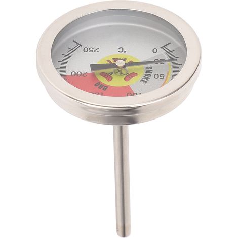 52MM Dial Thermometer Stainless Steel Cooking Temperature Gauge for Kitchen Oven Barbecue Grill 0‑250℃ (1/5)