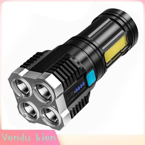 Garosa Lampe de poche extérieure à LED Lampe de poche d'extérieur LED, Portable, Rechargeable par USB, sport eclairage 1 pièces (1/4)