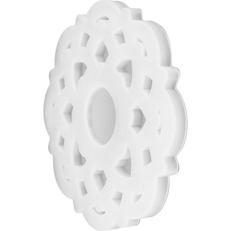 Moule en résine époxy cristal DIY, moule innovant en silicone pour bougeoir miroir en forme de lotus, idéal pour la pâtisserie (réf. 60-734). (1/5)