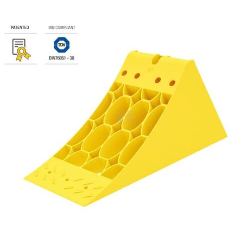 Cunei per ruote Crowny 36 giallo omologato termoplastico LOKHEN 600090200 (1/5)