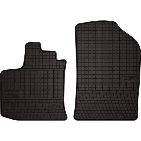 Gummifußmatten für Dacia Dokker 2-Sitzer (2013–2021) – schwarz, passgenau