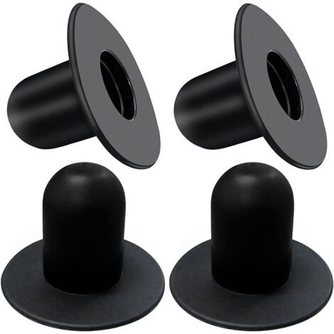 4 PièCes Bouchons de Piscine,Accessoire Piscine Hors Sol, CréPine Piscine, Remplacement des Trous de Bouchon Dans Les Piscines, Convient Aux Piscines Hors Sol (Noir) (1/4)