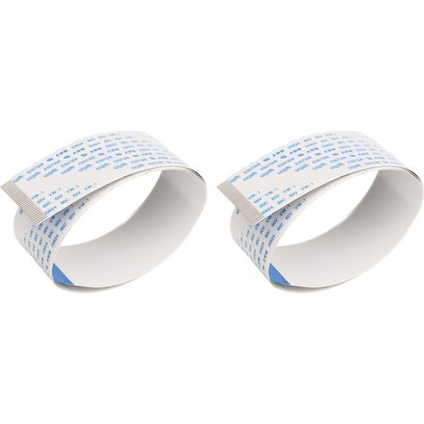 Lot de 2 nappes plates souples pour imprimante, câble ruban FFC 30cm/12in, transmission rapide, haute flexibilité, matériau PET et cuivre, compatible XP600 (1/5)