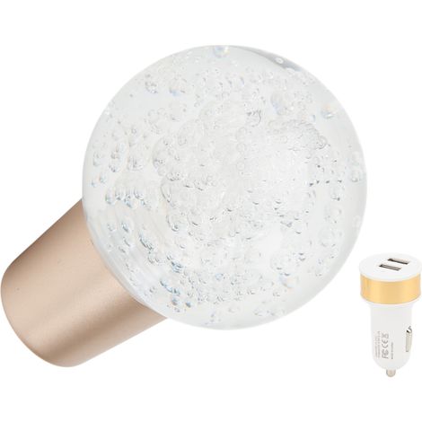 Universeller Schaltknauf für Pkw, Schaltknauf aus Acryl mit berührungsaktivierter, farbiger Ambientebeleuchtung, große Ausführung (1/5)