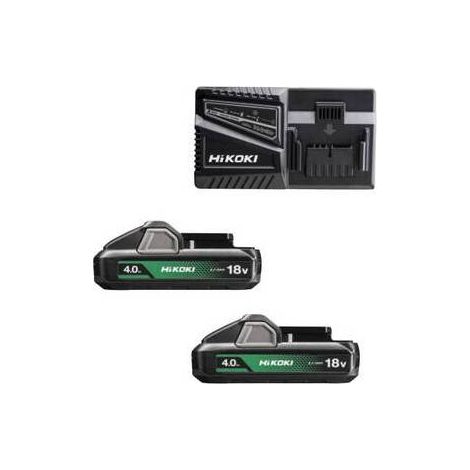 HIKOKI PACK BATTERIA UC18YFSLWEZ 18V 2X4AH+CARIC
