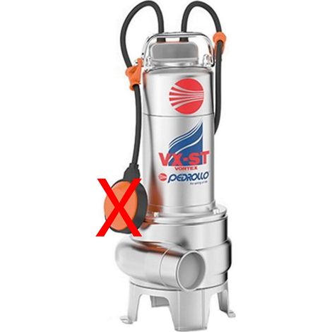 Bomba de evacuación de aguas negras vaciado de fosa séptica lodo Pedrollo VX 8/50-ST TRIFÁSICA INOX RUEDA VORTEX 0,55 kW (1/2)