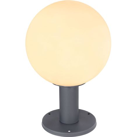 Globo - lámpara de pie - Ossy - antracita - aluminio - Ø 25cm -