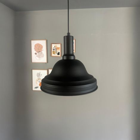 bamyum Ulmete Suspension Luminaire Vintage, Lustre Salon de 26 cm en Métal, Lampe E27 pour Chambre, Salle à Manger (1/5)