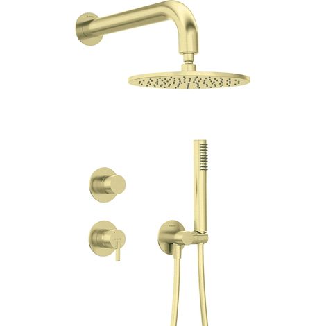 Unterputz-Duscharmatur, 4-teilig, Gold gebürstet, SILIA-30 (1/5)