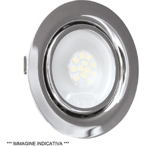 Lampo faretto led incasso mensola luce bianca 12v 1.8w lampo f12led/bi/bc