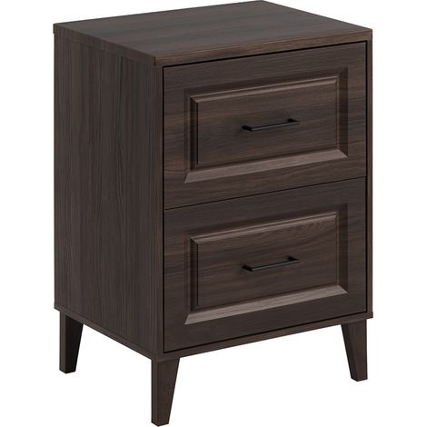 Meuble sous-vasque 60cm plan de toilette Moka Bois foncé (1/5)