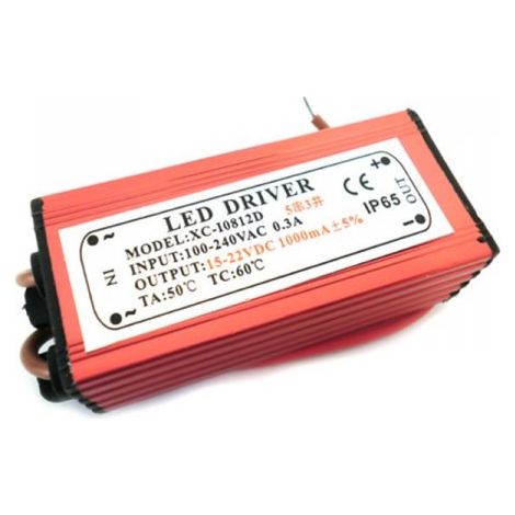 Led Driver CC 1000mA 15V-22VDC 15W Corrente Costante IP67 (1/3)