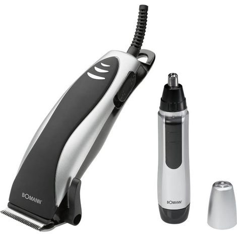Set Macchinetta Tagliacapelli + Trimmer Tagliapeli Naso e Orecchie Bomann (1/2)