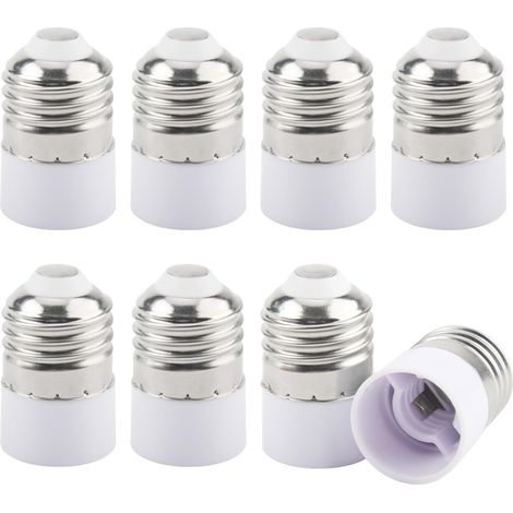 8 PCS Adaptateur E27 Vers E14 Adaptateur Douille Ampoule E27 (1/5)