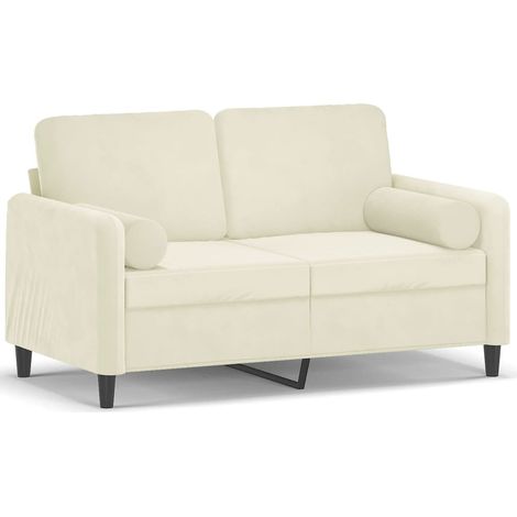 Maison Exclusive - Divano a 2 Posti con Cuscini Crema 120 cm in Velluto