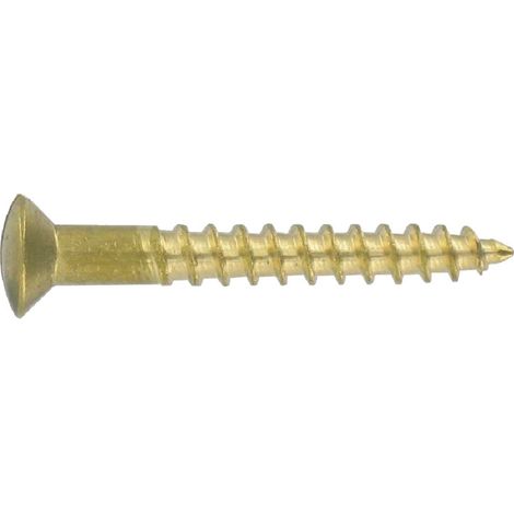 Vis à bois pour buttoir 6x70mm bichromaté tête fraisée bombée CIVIC INDUSTRIE 8256070