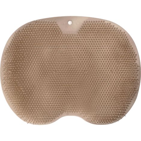 Coussin de massage des pieds TPE antidérapant mural avec ventouse brun (1/5)