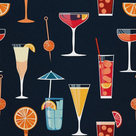 Outdoor Dekostoffe Oxford - Motiv Cocktail DX8545 (1/5)