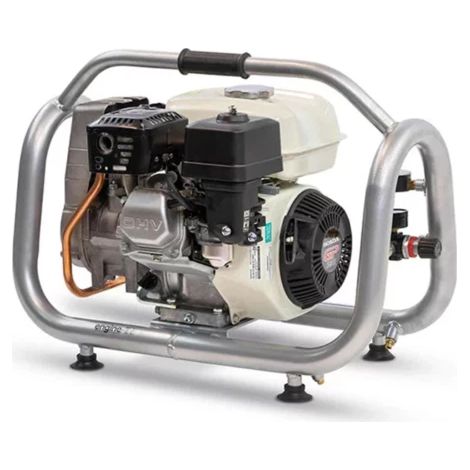 Abac – Compresseur thermique 4,8 CV essence – Moteur Honda – Capacité 2,5 litres – Pression 10 bar – Débit 16,5 m³/h – Niveau sonore 76 dB(A) (1/3)