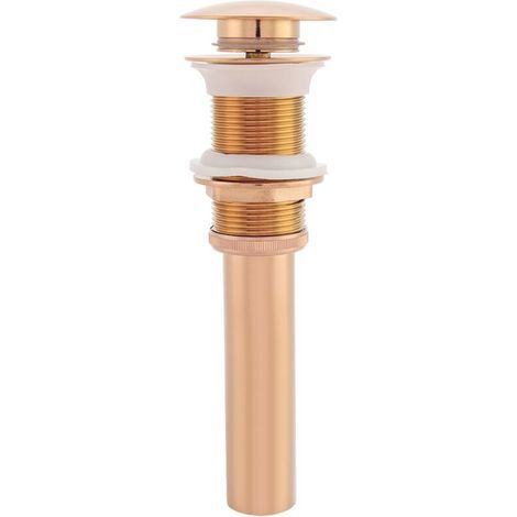 G1 - 1 / 4 "cuivre grande face rebondissant sans trou de fuite bassin en verre, céramique vasque d'arrosage (or rose) (1/5)