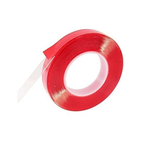 Ruban adhésif double face acrylique super résistant pour bande lumineuse LED 220 V 10 mm de largeur 10 mètres de ruban 1 pc rouge (1/2)