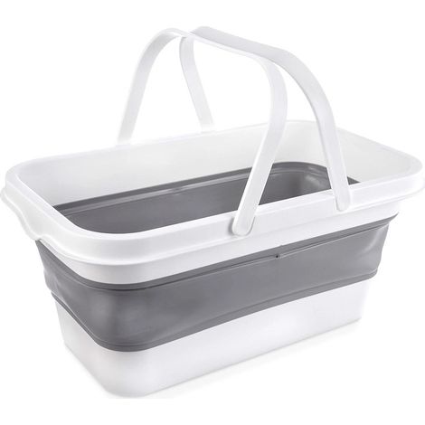 Cesto portabiancheria pieghevole, 28L, gomma resistente, portatile (1/5)