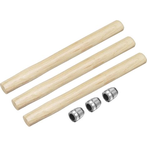 En Bois 14.6" Manches De Remplacement En Bois Pour grand nombre Avec Cales Rondes Pour Tete Ronde Octogonale 4lb Cloutage Charpente Construction Bricolage Outils grand nombre Hache (1/5)