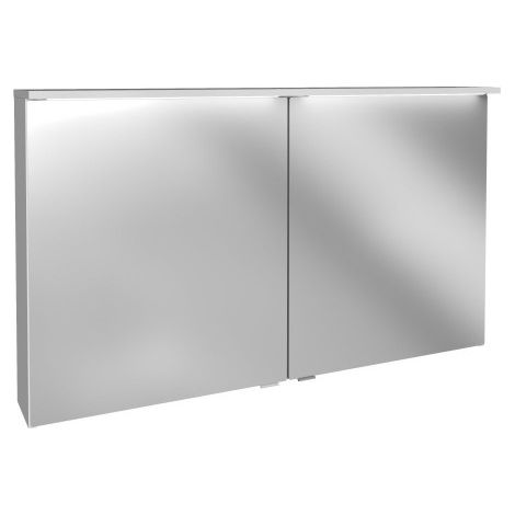 FACKELMANN Oxford Spiegelschrank 120cm - Weiß Hochglanz (1/3)