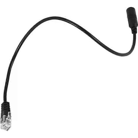 Adaptateur de câble pour casque audio de smartphone avec prise jack 3,5 mm vers prise RJ9. Câble adaptateur pour téléphone portable avec prise RJ9 et connecteur 3,5 mm. (1/4)
