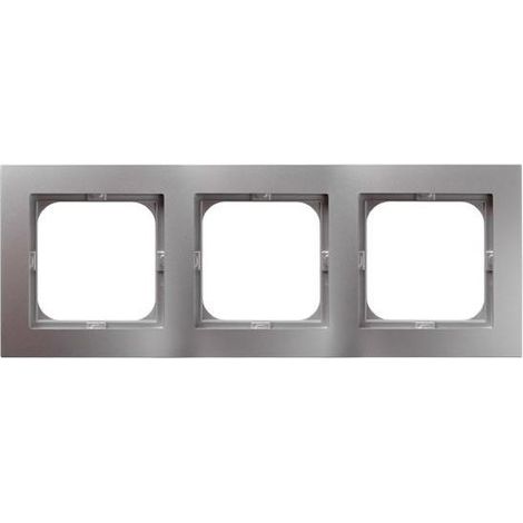 Cornice Ospel as 3-gang IP20 argento
