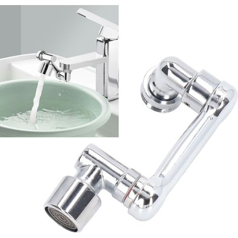 Ensemble d'accessoires de salle de bain et de cuisine avec aérateur et rallonge de robinet universels à bras robotisé rotatif à 1080 degrés (1/5)