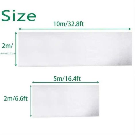 Voile d Hivernage pour Plantes Exterieur, Voile Hivernage Rouleau Protection Plante Hiver, Voile d Hivernage Jardin,2 x 5 m (1/3)