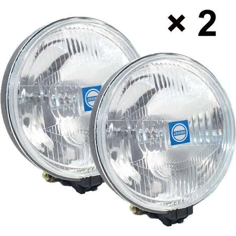 Bombillas de repuesto universales redondas para faros antiniebla Hella, cristal blanco, tipo H3, incluye 2 bombillas. (1/5)