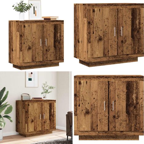 vidaXL Sideboard Altholz-Optik 80x40x75 cm Holzwerkstoff (1/5)