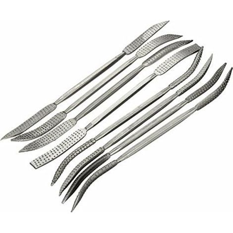 Artisanat De 190Mm De 8Pcs Riffler Double Terminé Râpe Bois Gros Fichier (1/5)