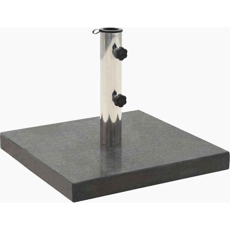 Socle de parasol Granite 28,5 kg Carré Noir (1/5)