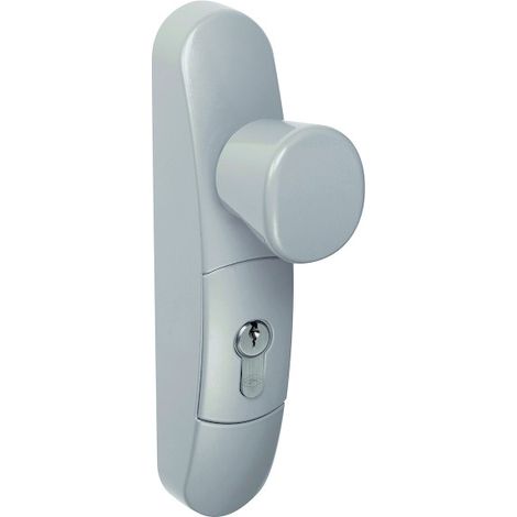 Ensemble Manoeuvre Extérieure Blanc Bouton Débrayable Pour Sécurité Renforcée - Assa Abloy (1/6)