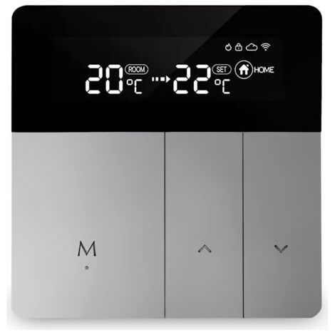 RHG Thermostat Intelligent Thermostat de Chauffage Thermostat d'ambiance Thermostat WiFi Thermostat Mural Intelligent pour Chauffage par Le Sol électrique Chauffe-eau i8HGA (1/5)