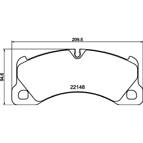 KIT PASTIGLIE FRENO ANTERIORI compatibile con PORSCHE CAYENNE COUPE (9YB) / PASTIGLIE FRENANTI AUTO OEM P 65 049 / 39817  39810  39811, / SOSTITUZIONE DIRETTA / BASSA POLVERE / SILENZIOSO