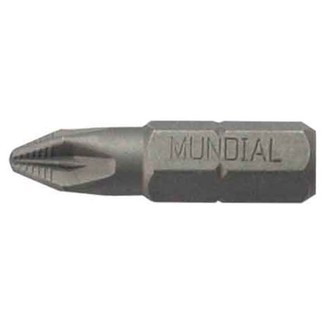INSERTO CRUZ 'POZIDRIV' MUNDIAL 1/4" PZ 3