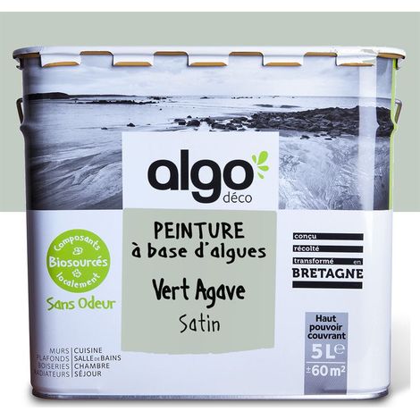 Peinture écologique Algo - Satin - Vert Agave - 5L (1/5)