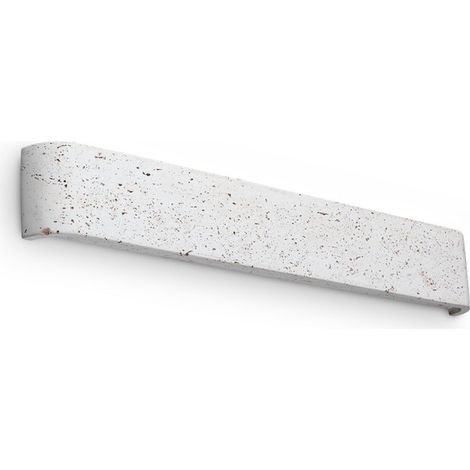 Ideal Lux DELTA Applique murale ciment 61 cm, éclairage haut et bas, 1 LED 2200 lm 3000 K (1/2)