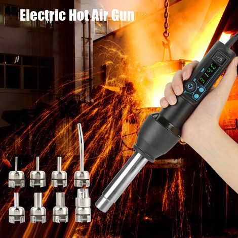 8 Busettes de rechange pour pistolet à air chaud 8858‑I 650W, embouts de précision pour décapeur thermique à affichage numérique, kit de 8 pièces, accessoires compatibles (1/5)