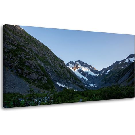 Leinwanddruck Natur Berglandschaft 80x40 cm