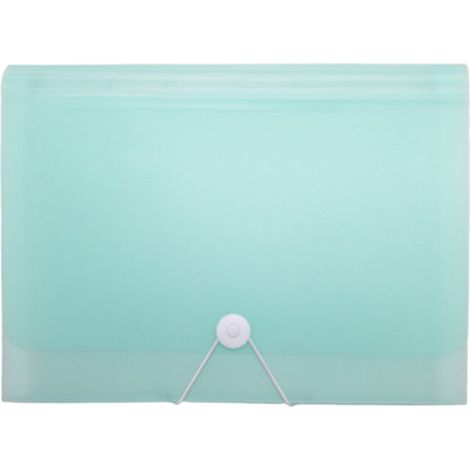1 pochette A4 multicouches, 13 compartiments, 33x24x4 cm, plastique, pour étudiants et bureaux (1/5)