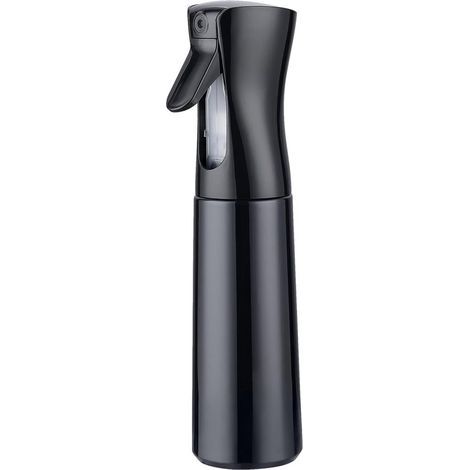 Spray Bottle - Spray Bottle - Spray Bottle - Spray Bottle - 300ml Hair Spray Bottle - Continuous Fine Mist Cleansing Spray Bottle (Empty) - Suitable for Curly Hair - Black (1/5)