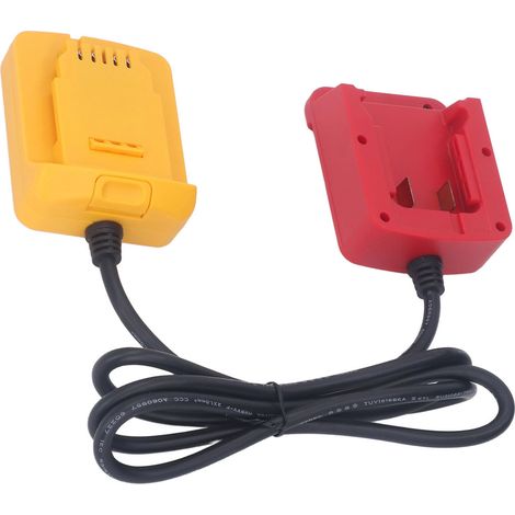 Adaptateur de batterie au lithium avec rallonge et réducteur de poids pour DCB201 Port 48 11 1811 18V Li-ion et outils électriques