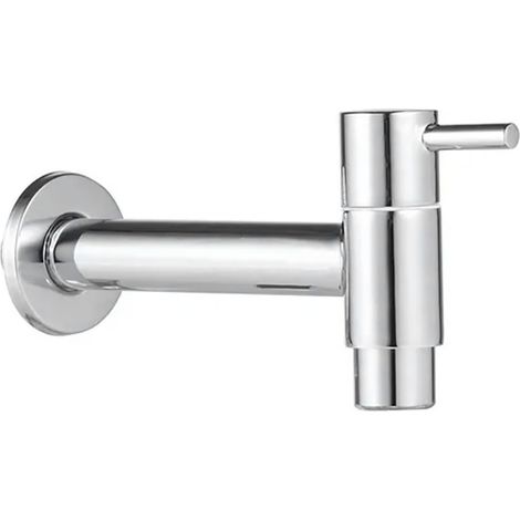 Robinet de machine à laver - Buse de robinet en acier inoxydable - G1/2Pouce - Chromé (1/5)