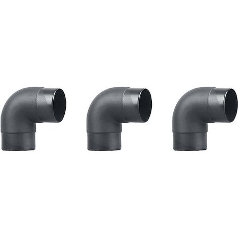 Lot de 3 conduits d'aération de chauffage de voiture de 60 mm, coudes en L, raccords d'échappement pour Webasto Eberspächer (1/5)