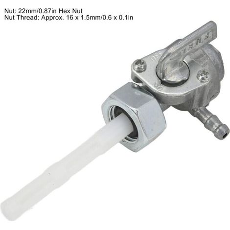 x Valvola di commutazione del carburante, in metallo resistente alla corrosione, rubinetto del carburante per generatori da 5,5 a 16 CV, compatibile con i modelli 168F, 196CC e 208CC (1/4)
